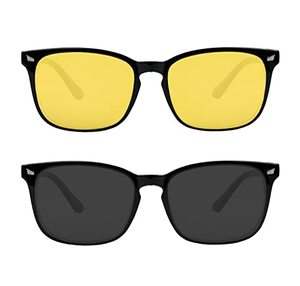 lot 20564 image: Night Driving Glasses for Men Women,Polarized Night Vision Glasses Anti-Glare Diminish Oncoming Headlights and Reflections