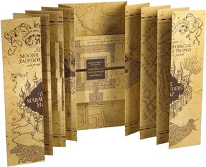lot 20565 image: Marauders Map Hogwarts Wizarding World Harry Potter Warner Bros LIMITED NEW