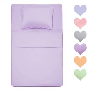 lot 20588 image: Best Season 400 Thread Count Cotton Twin Size Sheet Set (Lavender Color) 3 Piece - 100% Long Staple Cotton Sheets Set, Soft Cotton Bed Sheets Sets with Deep Pocket fit Up to 16 inch