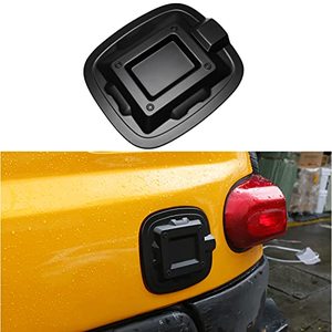 lot 20602 image: Car Gas Cap Fuel Cover for Toyota FJ Cruiser 2007-2021 2022, Black Oil Tank Trim Add On