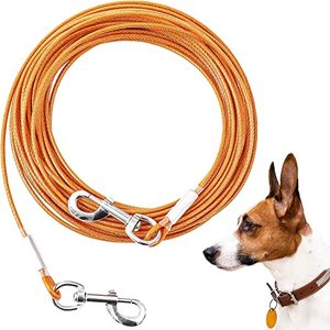 lot 20612 image: Tie Out Cable for Dogs,10203050100FT Dog Leads for Yard Chew Proof,Heavy Duty Dog Tie Out Cable for Large Dogs Up to 250lbs,Durable Dog Runner Tether Line for Outdoor,Yard
