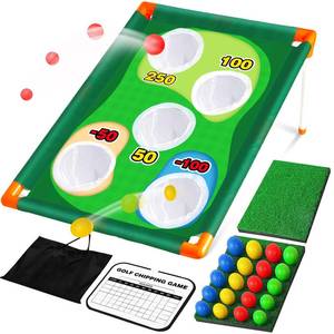 lot 20623 image: TOY Life Golf Cornhole Game Golf Corn Hole Set Chipping Golf Game for Adults Kids Backyard Golf Toss Game Golf Yard Corn Hole Game Golf Training Equipment Outdoor Indoor Golf (NO Club Included)