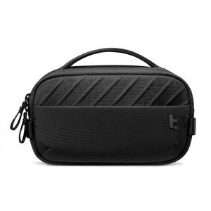 lot 20631 image: tomtoc Electronics Organizer, Accessories Pouch for Travel Essentials, Travel Tech Organizer as Travel Accessories, Cord Organizer for Phone, Power Bank, Cable, Charger, SD Card, Black