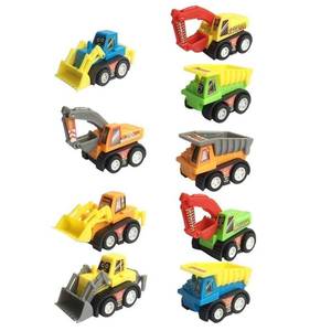 lot 20674 image: Fajiabao Kids Small Construction Toy Cars for 3 4 5 Year Old Boys Toddler Mini Pull Back Vehicles Excavator Truck Tractor Party Favors Birthday Gift Easter Egg Fillers (Color Random)