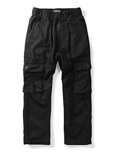 lot 20729 image: Mesinsefra Boys Multi-Pockets Pull-On Cargo Pant Black 170cm