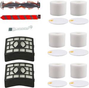 lot 20736 image: YOKYON Soft Bristle Brushroll Roller Hepa Foam Filter Replacement Parts for Shark NV800 NV800W NV801 NV801Q NV803 UV810 Vacuum