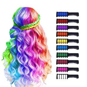 lot 20743 image: MSDADA 10 Color Hair Chalk for Girls Makeup Kit - New Hair Chalk Comb Temporary Hair Color Dye for Kids - Teen Girl Gift Birthday Christmas Gifts Toys for Girls Kids Age 6 7 8 9 10 11 12 Year Old