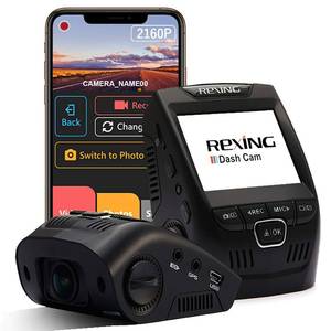 lot 20748 image: REXING V1 - 4K Ultra HD Car Dash Cam 2.4 LCD Screen, Wi-Fi, 170° Wide Angle Dashboard Camera Recorder with G-Sensor, WDR, Loop Recording, Supercapacitor, Mobile App, 256GB Supported