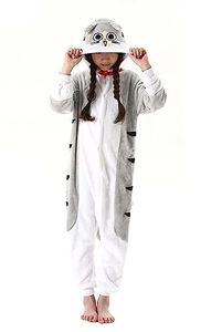lot 20766 image: CuteOn Cat Onesie Kids Animal Pajamas for Boys Girls Halloween Christmas Costume Height for 100cm