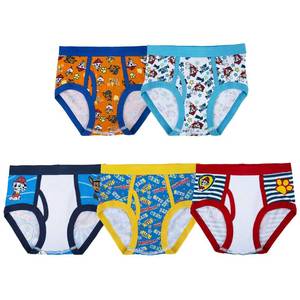 lot 20787 image: Paw Patrol Boys 100% Combed Cotton Underwear Multipacks With Chase, Skye, Rubble & More in Sizes 18M, 23T, 4T, 4, 6, 8, 5-Pack Brief, 4