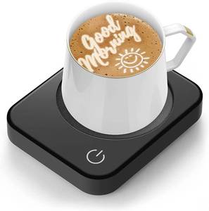 lot 20791 image: ANBANGLIN Coffee Warmer, Coffee Mug Warmer for Desk with Auto Shut Off, Coffee Cup Warmer for Coffee Milk Tea, Candle Wax Cup Warmer Heating Plate (Black-NO Mug)