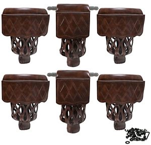 lot 20803 image: YDDS Pool Table Pockets Heavy Duty Leather Billiard Pockets Set, 6 Pack, All Accessories Included