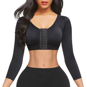 lot 20806 image: FeelinGirl Upper Arm Shaper Post Surgery Compression Garment Breast Support Bra Arm Lipo Compression Garment Black L