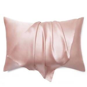 lot 20827 image: Bedsure Silk Pillowcase for Hair and Skin, Light Pink Mulberry Silk Pillowcase, Silk Pillow Cases King Size Single Pack, Gifts for Women and Men, 20x36 Inches