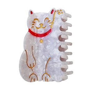 lot 20839 image: Lucky Cat Hair Clips,Cellulose Acetate Hair Clips,Small Claw Clips for Girl,Hair Accessories
