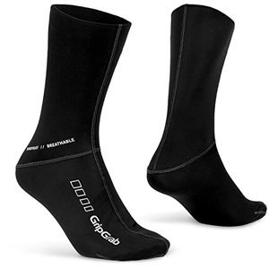 lot 20842 image: GripGrab Windproof Spring Fall Thermal Cycling Socks Long High Cut Pre-Shaped Cold Weather Cycling Socks Tall Bike Socks