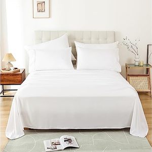 lot 20850 image: Super Soft King Sheet Set - Breathable Luxury Bed Sheets for King Size Bed, Fit Deep Pocket Cooling Sheets, Hotel Bedding Sheets and Pillowcases, Wrinkle Free Oeko-Tex Sheets Durable 4 Piece