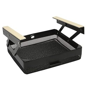 lot 20851 image: Anything Keeper - Organizer for Home, Kitchen, Bathroom, RV, Small Spaces - Storage Organizers - Compact Metal Basket - Under Cabinet Holder - Easy Install - Holds Strong - 11 x 10 x 2.5 in - Black