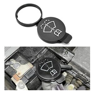 lot 20856 image: Dickno Windshield Wiper Washer Fluid Reservoir Tank Bottle Cap, Plastic Car Wiper Bottle Cover Replacement Cap Fit for OEM 13227300, 12767700, 12788573, 19172571