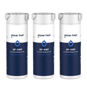 lot 20859 image: GLACIER FRESH XWF Replacement for GE XWF Refrigerator Water Filter Pack of 3