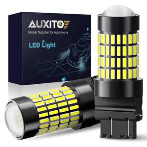 lot 21084 image: AUXITO 3157 LED Bulbs Reverse Lights, 102-SMD Chipsets 500% Brighter 3056 3156 3057 4157 LED Bulbs with Projector for Backup Reverse Lights Tail Brake Parking Turn Signal Lights, 6000K White