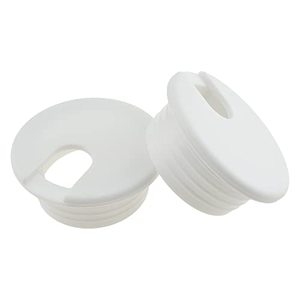 lot 21090 image: HAHIYO 2Pcs 1.5Inch38mm White ABS Plastic U-Shaped Desk Grommet Wire Grommet Cable Management Cord Hole Cover Desk Wire Hole Insert Wire Organizer for Computer Office Home School Equipment Systems
