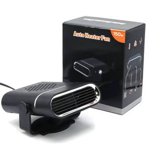lot 21095 image: FAFAAWFF Car Heater, 2-in-1 Multi-Function Portable Car Heater, 150W 12V Car Heater That Plugs into Cigarette Lighter, 360° Free Adjustment, Quick Heating Defrost and Defogging, Black