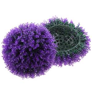 lot 21124 image: IMIKEYA Eucalyptus Grass Ball Purple Home Decor House Plants Artificial Green Home Decor Artificial Flower Basket Topiary Balls Artificial Plant Topiary Balls Artificial Topiary Plastic