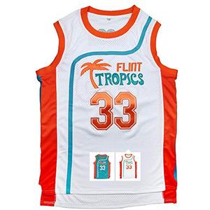 lot 21126 image: Aolapo Flint Tropics Jersey Moon 33 Basketball Jerseys for Men S-XXXL White