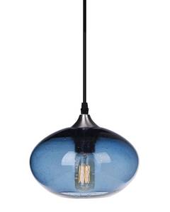 lot 21133 image: ARIAMOTION Pendant Lights Kitchen Island Hand Blown Modern Glass Lighting Mini Ceiling Hanging Blue Pendant Light Fixtures Over Table Sink 8.5 Inch Diam