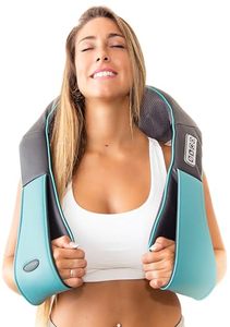 lot 21140 image: InvoSpa Shiatsu Neck and Back Massager with Heat - Deep Kneading Pillow for Massage - Electric Full Body Massager
