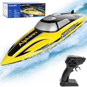 lot 21143 image: ALPHAREV RC Boats for Kids - R208MINI Double Motor Remote Control Boat for Pool and Lake, 2.4GHz RC Speed Boat with Rechargeable Battery, Summer Outdoor Water Toys Birthday Gifts for Boys