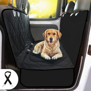 lot 21149 image: Dog Car Seat Cover for Back Seat for XL Cars, SUVs & Trucks - Durable Car Cover Protector for Dogs, Nonslip Backseat Dog Hammock, Waterproof Scratchproof Protection Against Dirt, Pet Fur wSide Flaps