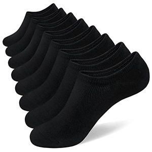 lot 21158 image: SIXDAYSOX Ondo Cotton No Show Mens Socks 8 Pairs Breathable Low Cut Non-Slip Socks Invisible Summer Socks Size 9-11