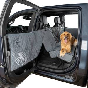 lot 21178 image: Ruff Liners Large Dog Seat Covers for Trucks, fits Full-Size Trucks, Large Crew Cab Trucks and Large SUV - Waterproof Dog Hammock with Door Protector - Pet Truck Accessories