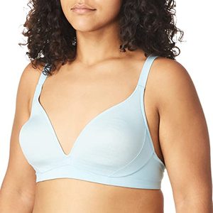 lot 21186 image: Warners Womens Cloud 9 Super Soft, Naturally Shapes and Lifts Wireless Lightly Lined Convertible Comfort Bra RM4781A, Sea Angel, 38D