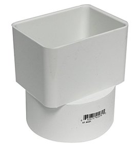 lot 21202 image: Canplas 414431BC PVC Sew 2X3X3 Down Spout Adaptor