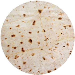 lot 21272 image: CASOFU Burritos Tortilla Throw Blanket, Double Sided Giant Flour Novelty Throw for Your Family, 285 GSM Soft and Comfortable Flannel Taco Blanket.(Beige, 60 inches)
