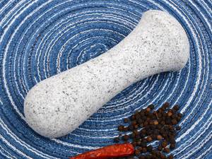 lot 21297 image: Tianman Granite Replacement Pestle 5.9 Length Unpolished, Only Pestle,Use Pestle on Both Ends (Mortar Not Included) (Granite Unpolished)