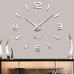 lot 21312 image: Mintime Large Wall Clock Battery Operated DIY Wall Clock for Modern Decorative Living RoomOffice