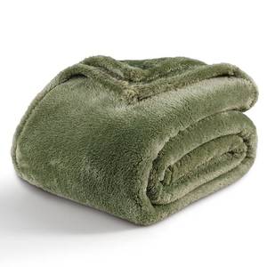 lot 21316 image: Berkshire Blanket Classic Extra-Fluffy� Plush Throw Blanket,Soft Fuzzy Fluffy Long Hair Throw Blanket for Couch Sofa Bed,Dark Sage Green,50x60 Inches