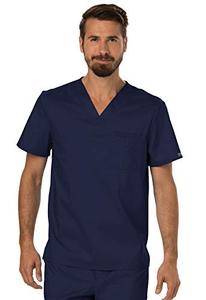 lot 21319 image: Cherokee Mens V-Neck Top, Navy, MEDIUM
