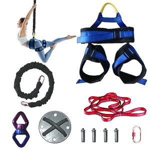 lot 21323 image: Bungee workout or Bungee fitness equipment. Adjustable and more comfortable harness, specially designed for Aerial dance. Enjoy this low impact and funny exercise with our Yoga bungee or Bungee airfit set. (143-165 pounds)