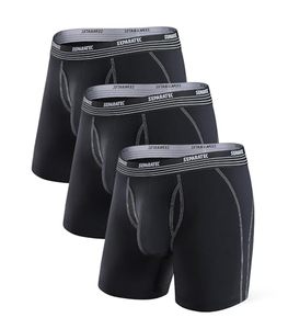 lot 21331 image: Separatec Dual Pouch Mens Underwear Quick Dry Boxer Briefs for Men with Ball Support Pouch 3 Pack(XL,6.5 Black)