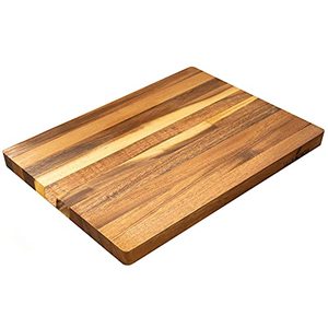 lot 21340 image: Thirteen Chefs Cutting Boards - Large, Lightweight, 17 x 12 Inch Acacia Wood Chopping Board for Plating, Appetizers, Charcuterie and Kitchen Prep - Portable Cooking Accessories