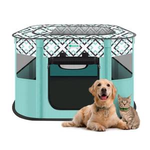 lot 21341 image: TASDISE Portable Pet Playpen, Foldable Exercise Play Tent Kennel Crate for Puppy Dog Yorkie Cat Bunny, Great for Indoor Outdoor Travel Camping Use, Come with Free Carring Case, 600D Oxford, M
