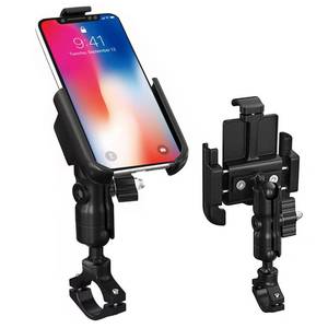 lot 21355 image: GUB Metal Motorcycle Phone Mount 360°Rotating All-Aluminum Alloy Bike Phone Mount, Universal Handlebar Bicycle Cell Phone Holder Suitable for iPhone 11 12 Pro Max Note20 and 4.7- 6.8 Cellphone