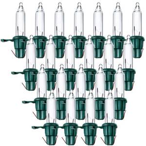 lot 21384 image: Mudder 60 Count Replacement Christmas Tree Light Bulbs 2.5v 0.425 Watt Replacement Light Bulb Mini Incandescent Wire String Lights Decoration for Prelit Xmas Tree(Green Base with Warm White Bulb)