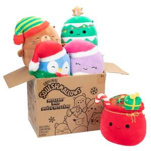 lot 21398 image: Squishmallows 5 Mystery Box Christmas Plush 5 Pack - Officially Licensed Kellytoy Plush - Collectible Soft & Squishy Mini Stuffed Animal Toy - Add to Your Squad - Gift for Kids, Girls & Boys - 5 Inch
