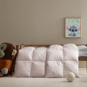 lot 21458 image: zzlamb Baby Toddler Comforter All Season Down Blanket, Lightweight & Breathable Small Quilt Duvet Insert for Crib, Soft Noiseless Cotton-Blended Shell Down Proof Machine Washable, Cherry Pink 41x48in